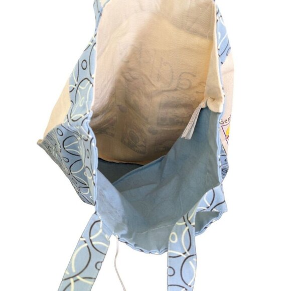 Teachers Canvas Tote Book Bag Graphics Funny Beige New Without Tags Gift Canada - Picture 4 of 5